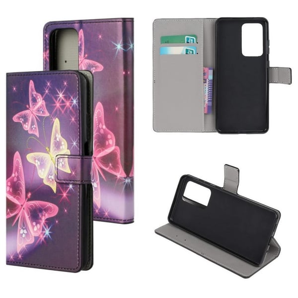 Pung Etui Samsung Galaxy A53 - Lilla / Sommerfugle