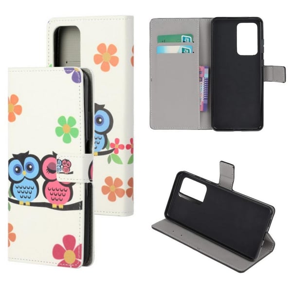 Pung Etui Samsung Galaxy A53 - Ugler & Blomster