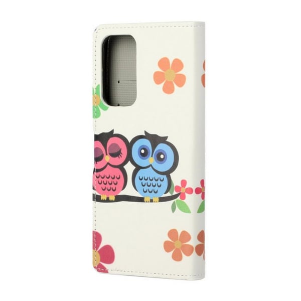 Pung Etui Samsung Galaxy A33 - Ugler & Blomster