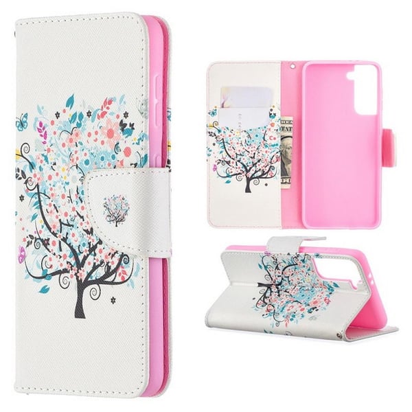 Pung Etui Samsung Galaxy S22 - Farverigt Træ