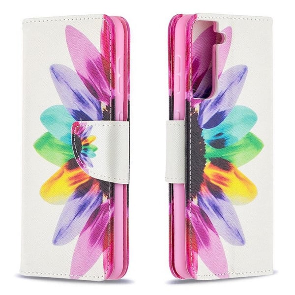 Pung Etui Samsung Galaxy S22 - Farverig Blomst