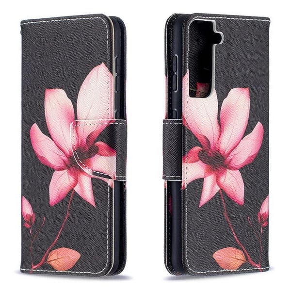 Pung Etui Samsung Galaxy S22 Plus - Rosa Blomst
