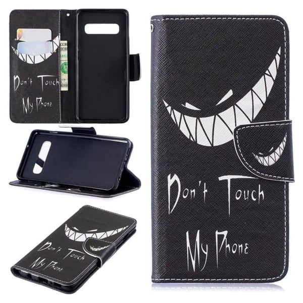 Lompakkokotelo Samsung Galaxy S10 - Don’t Touch My Phone
