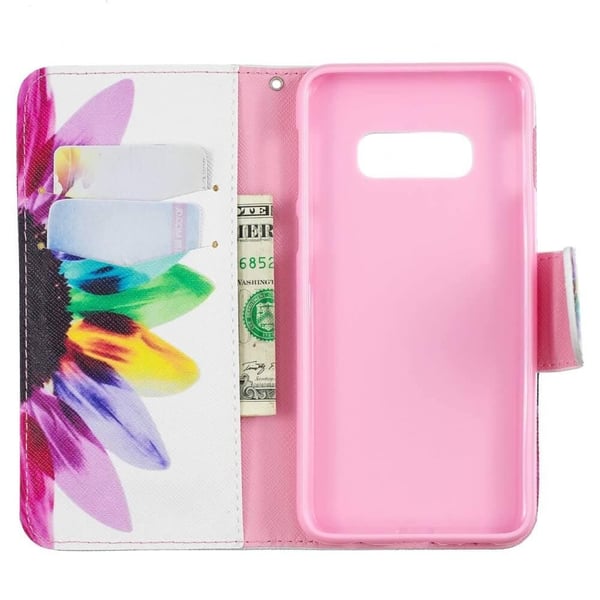 Pung Etui Samsung Galaxy S10e - Farverig Blomst