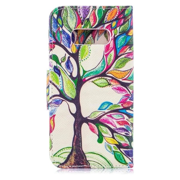 Pung Etui Samsung Galaxy S10e - Farverigt Træ