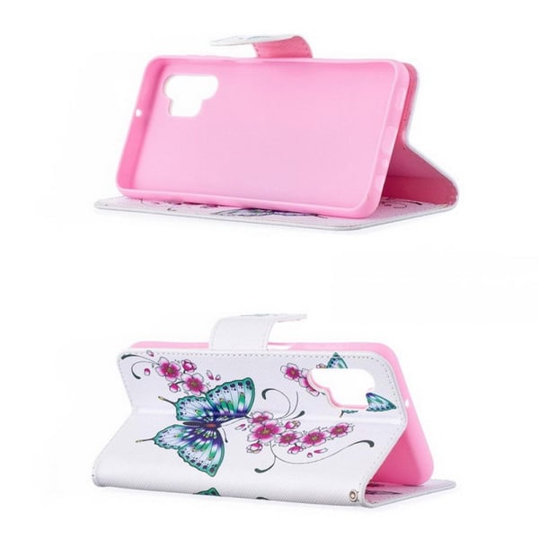 Pung Etui Samsung Galaxy A04s – Sommerfugle og Blomster