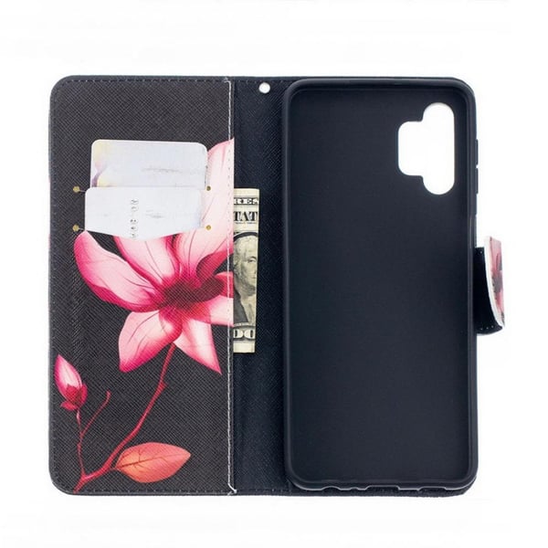 Pung Etui Samsung Galaxy A04s – Rosa Blomst