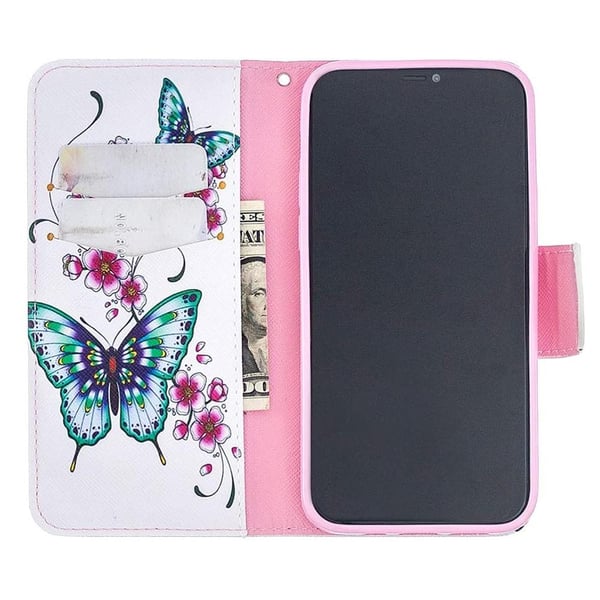 Pung Etui iPhone 14 Pro – Sommerfugle og Blomster