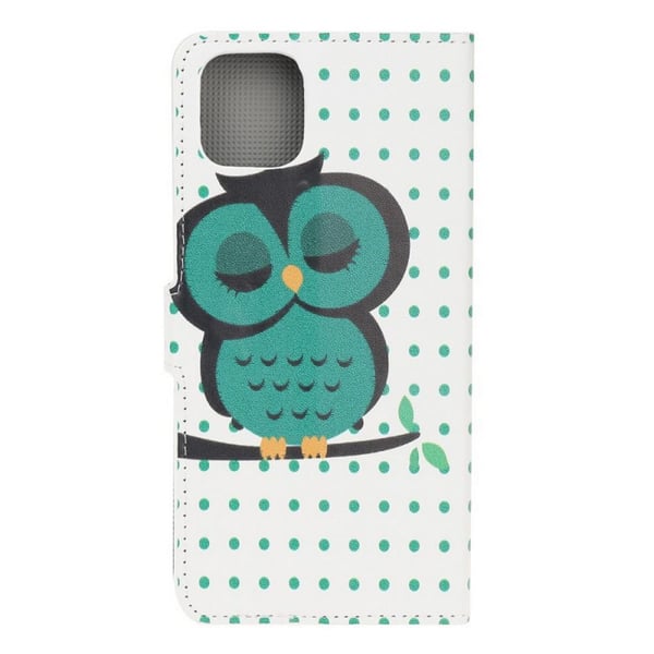 Pung Etui iPhone 14 Pro - Prikket med Ugle