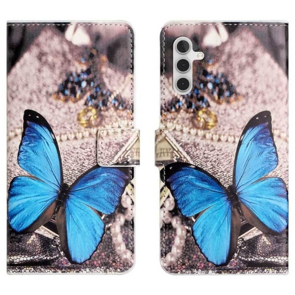 Pung Etui Samsung Galaxy A54 - Blå Sommerfugl