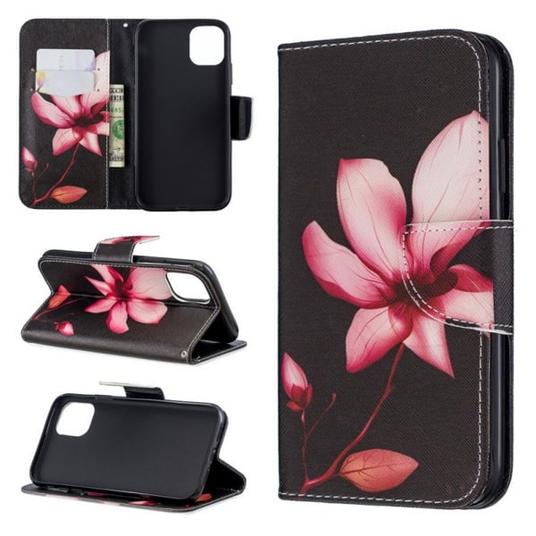 Lompakkokotelo iPhone 15 Pro Max - Vaaleanpunainen Kukka