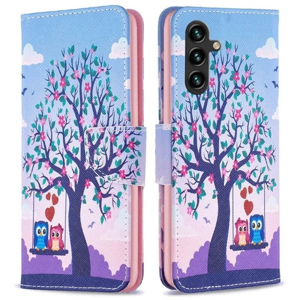Pung Etui Samsung Galaxy S23 - Ugler på Gynge