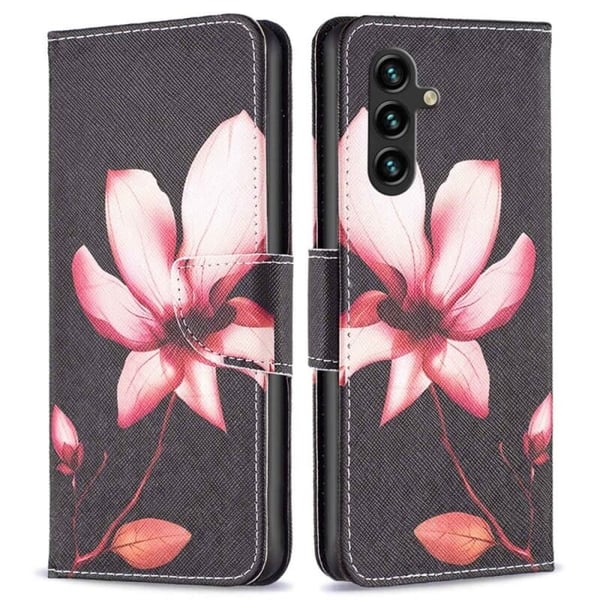 Pung Etui Samsung Galaxy S23 FE - Rosa Blomst