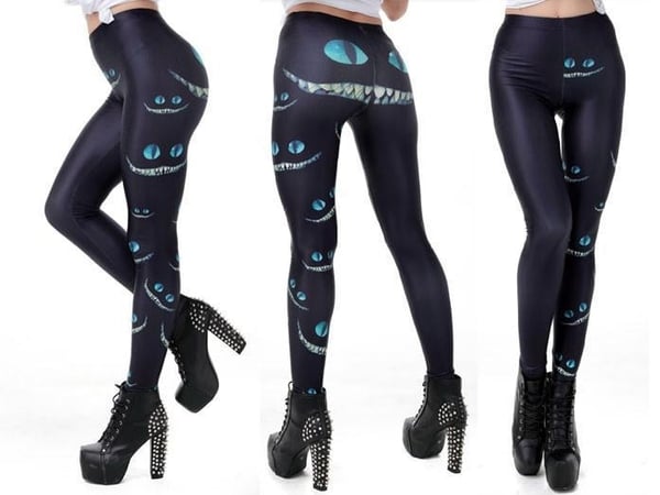 Mönstrade Leggings med tryck