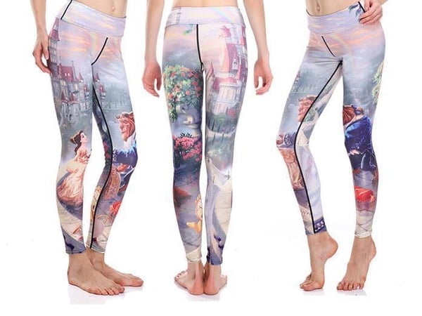 Träningstights Skönheten och Odjuret Leggings