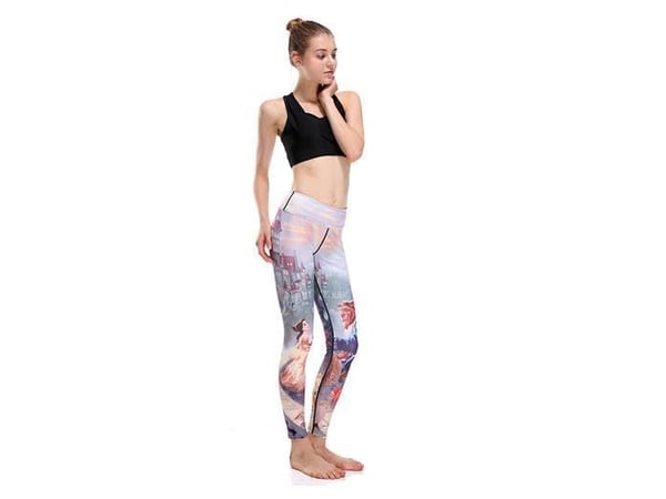 Träningstights Skönheten och Odjuret Leggings