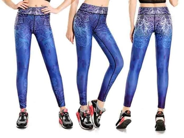 Träningstights Midnatts Blå Yoga Leggings