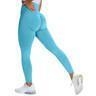 Blåa Tights Seamless Hög midja Leggings