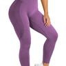 MörkLila Tights Seamless Hög midja  Leggings