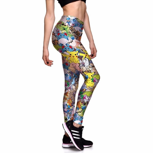 Mönstrade Färgglada Yoga Leggings 3XL