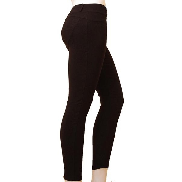Svarta Stretchiga Slim Leggings som formar rumpan