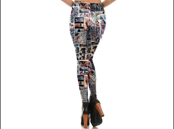 Leggings med tryck Wonder Woman