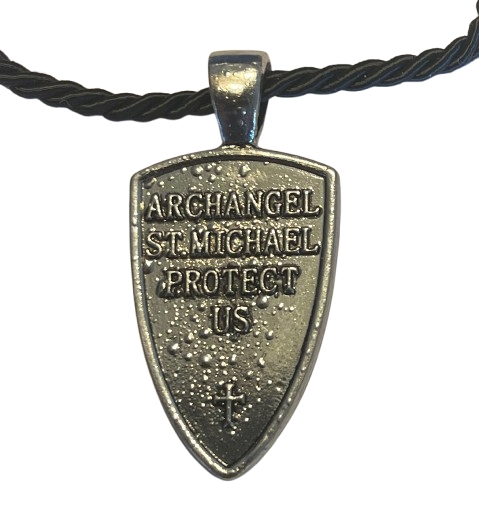 Ärkeängel Sankt Mikael Skydda Mig Sankt Sköld Skydd Amulett Halsband Ärkeängel Sankt Mikael Skydda Mig Sankt Sköld Skydd Amulett Halsband