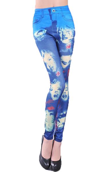 Marilyn Monroe Leggings Blå