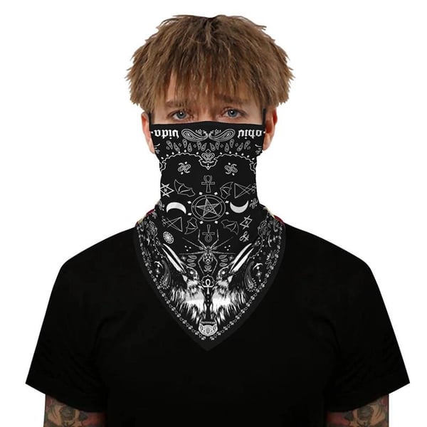 Ansiktsscarf Bandana Baklava Multifunktionsscarfs Skidscarf Tvättbar