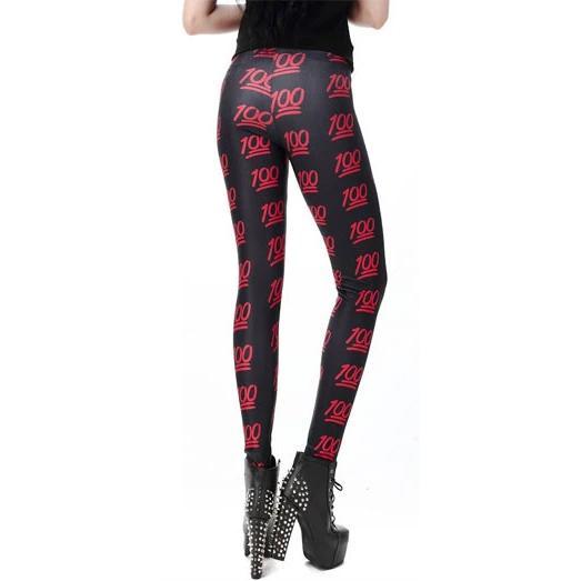 Svarta Leggings med 100 poäng