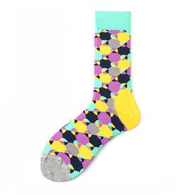 Happy Cool Socks Trendiga Färgglada mönstrade strumpor sockar 37-40
