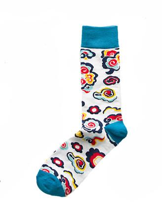 Happy Cool Socks Trendiga Färgglada mönstrade strumpor sockar 37-40