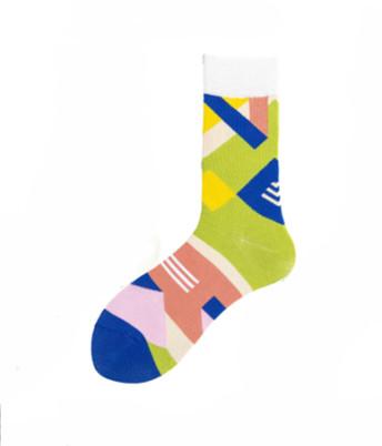Happy Cool Socks Trendiga Färgglada mönstrade strumpor sockar 37-40