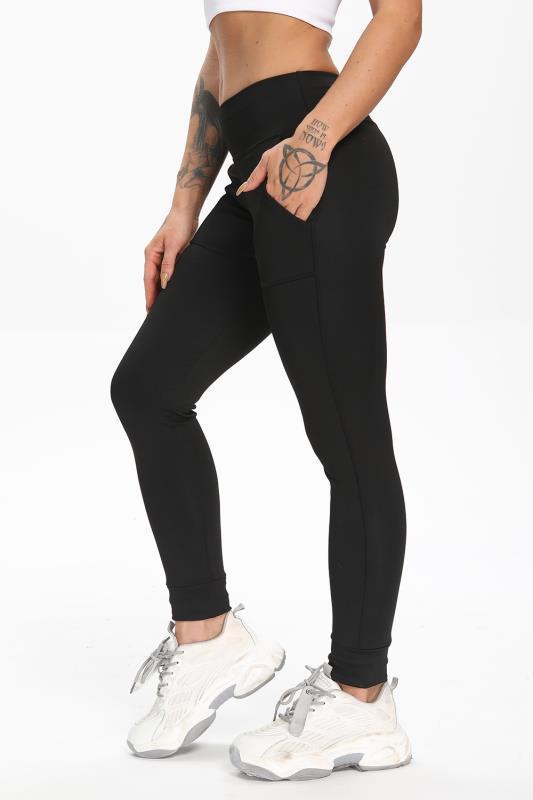 Svarta Leggings med fickor