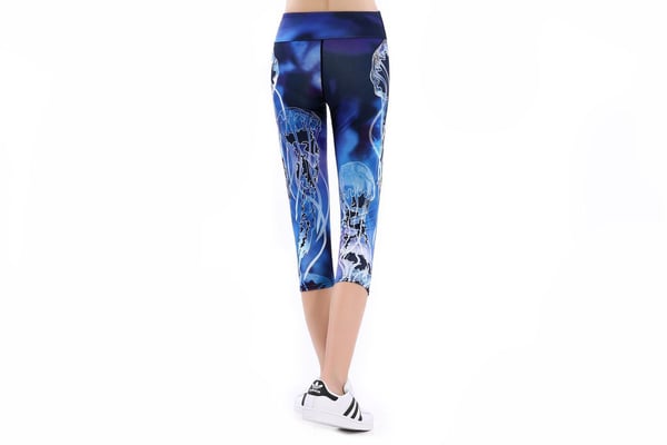 Deep Blue Yoga Capri