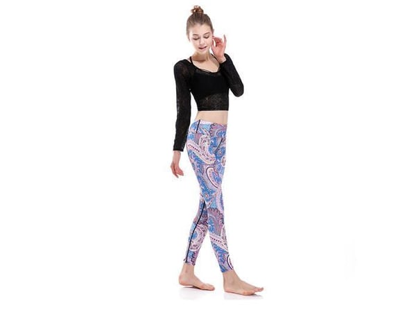 Pastel Paisley Yoga Leggings