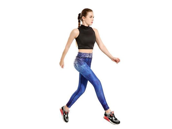 Midnatts Blå Yoga Leggings
