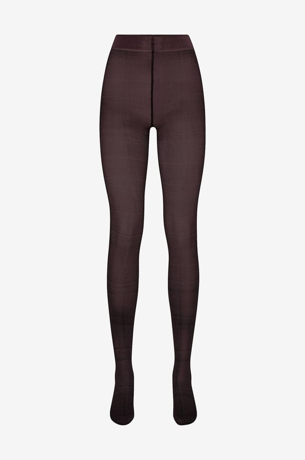 Vogue Royal Plaid 50 den Bordeaux
