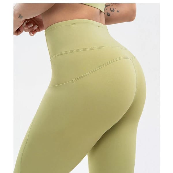 Leggings med Hög Midja och Fickor Grön Blågrå Svart