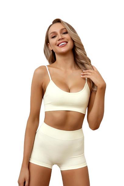 Vit Seamless Sport BH Topp
