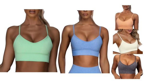 Vit Seamless Sport BH Topp