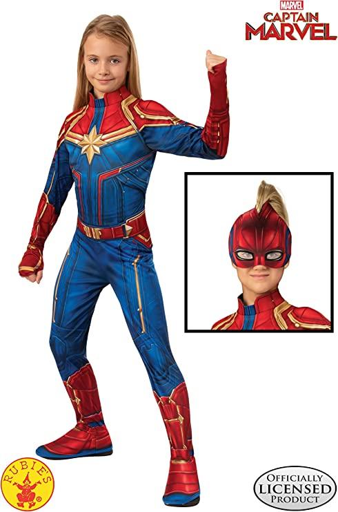 BARNDRÄKT, CAPTAIN MARVEL Barn Maskeraddräkt Carol Denvers Hjälte
