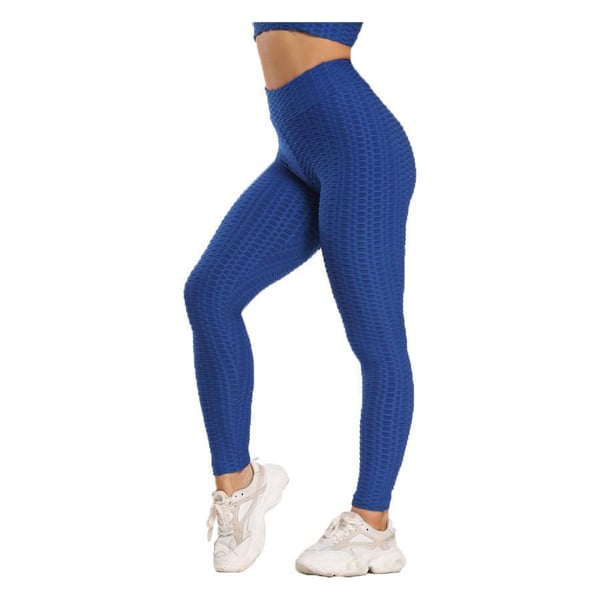 Blå Tiktok Tights Leggings med mönster Tie Dye Leggings