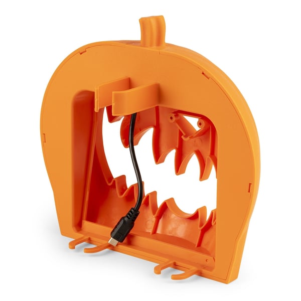 Halloweendekor och rökmaskin - allt i ett. BeamZ Halloween Rökmaskin med Pumpa - 3x RBG lysdioder och trådlös fjärrkontroll - S553L