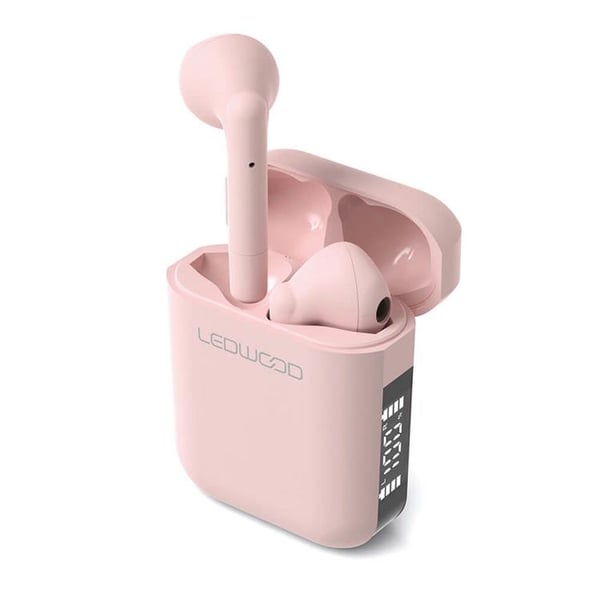 Ledwood In-Ear Hörlur Apollo TWS True Wireless Mic - Rosa