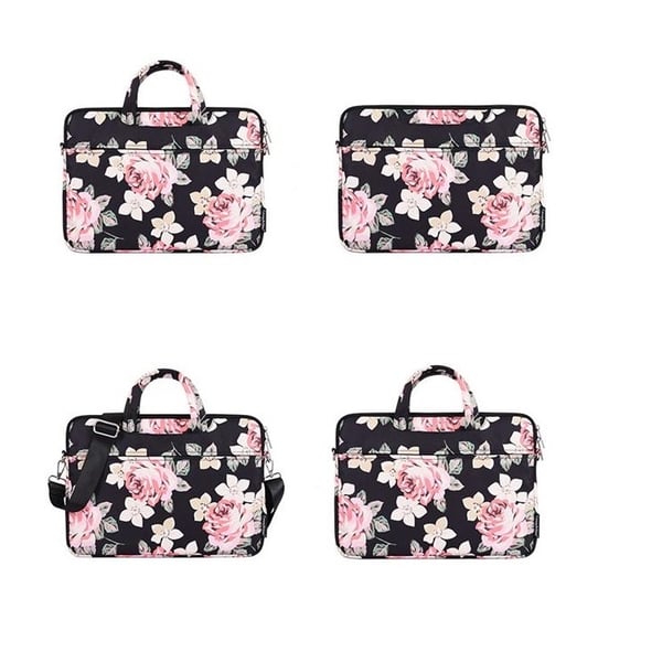 CANVASARTISAN Datorfodral 13" Floral H40-C22 med Axelrem - Blå