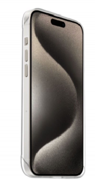 Just Mobile -matkapuhelinkuori iPhone 15 Pro Max Slim Fit - Crystal