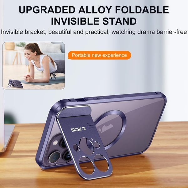 Mobilskal till iPhone 15 Magsafe Aroma Kickstand - Svart