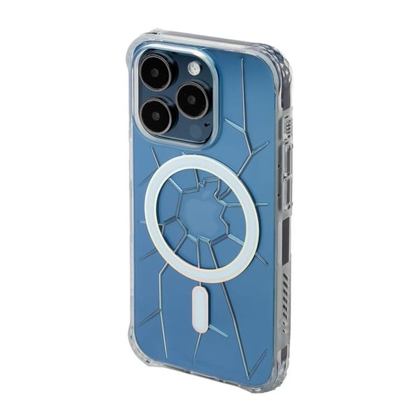 Kingxbar Mobilskal till iPhone 15 Pro Magsafe PQY Crack - Transparent