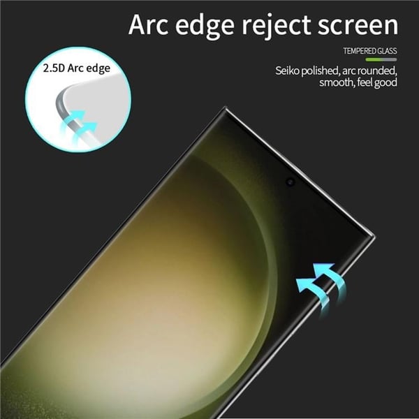 [2-PACK] Galaxy S24 Härdat Glas Skärmskydd - Svart